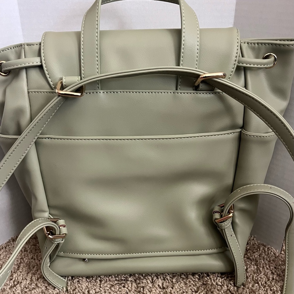 White Elm Sage Luna Drawstring Backpack - Picture 2 of 11